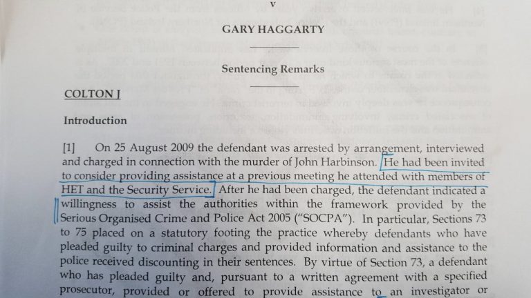 The scandal of Haggarty